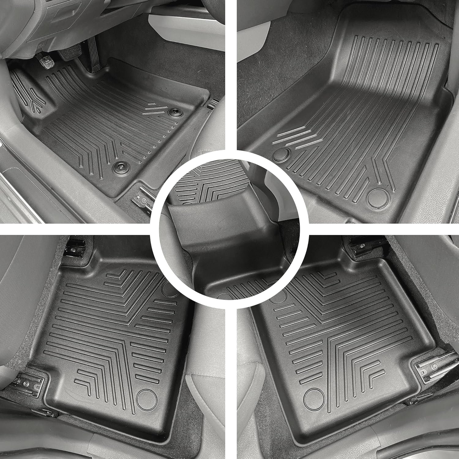 Toyota Camry Custom-Fit TPE All-Weather 3D Floor Mats (Full Set)